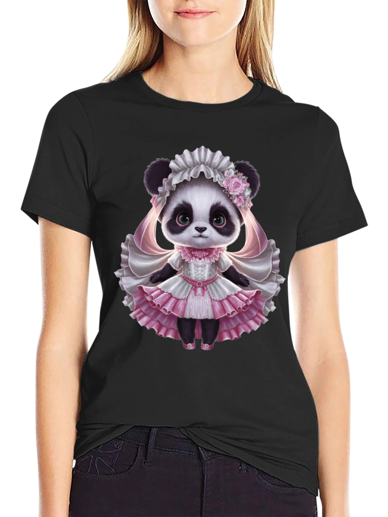 Panda Princess T-Shirt - Cute Animal Graphic Tee