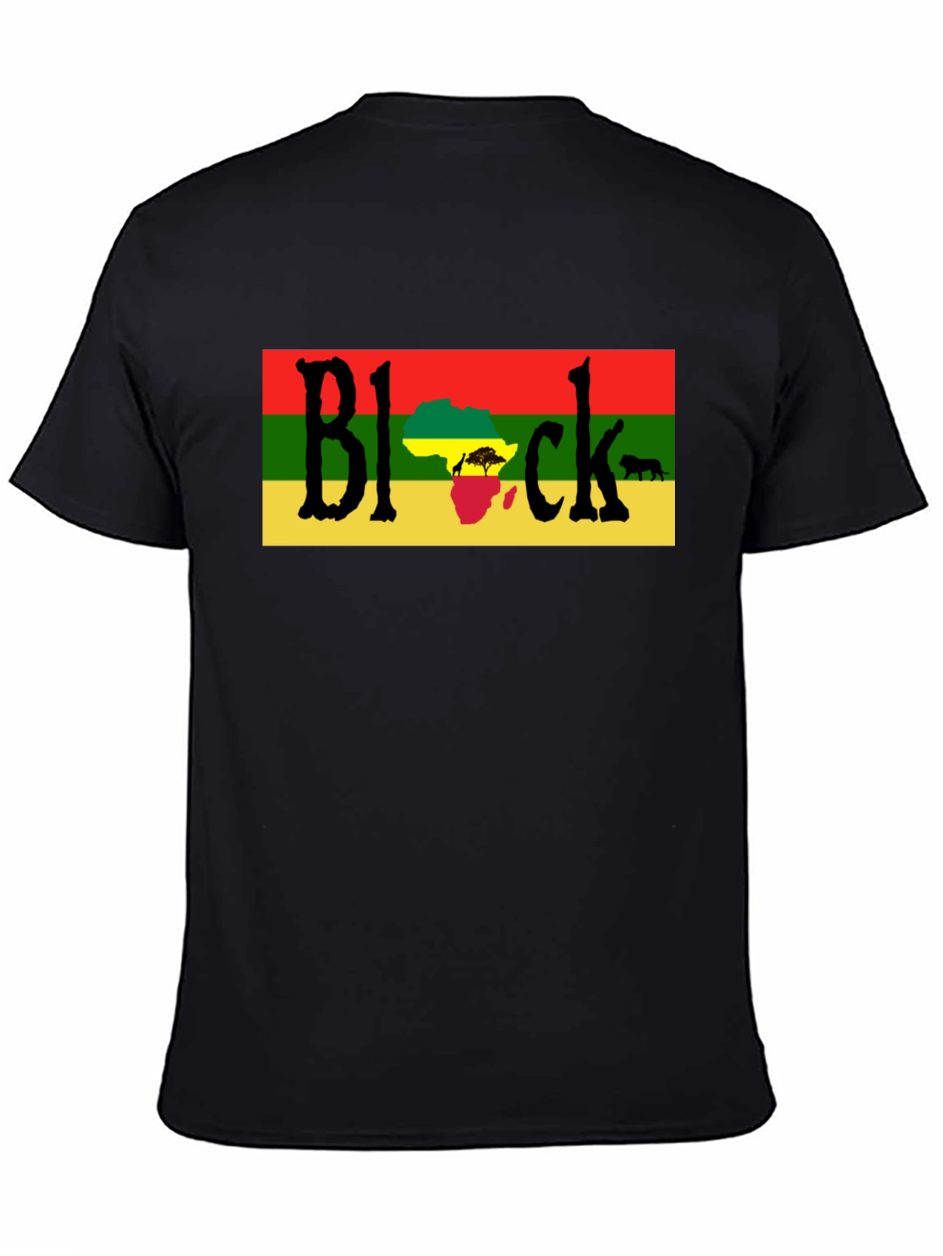 Black Pride African Flag Graphic T-Shirt