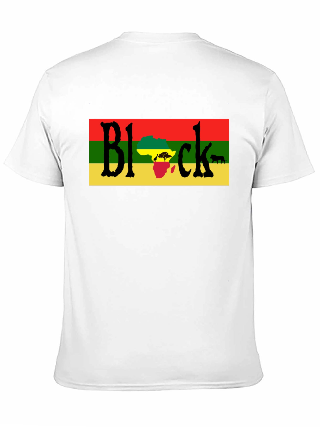 Black Pride African Flag Graphic T-Shirt