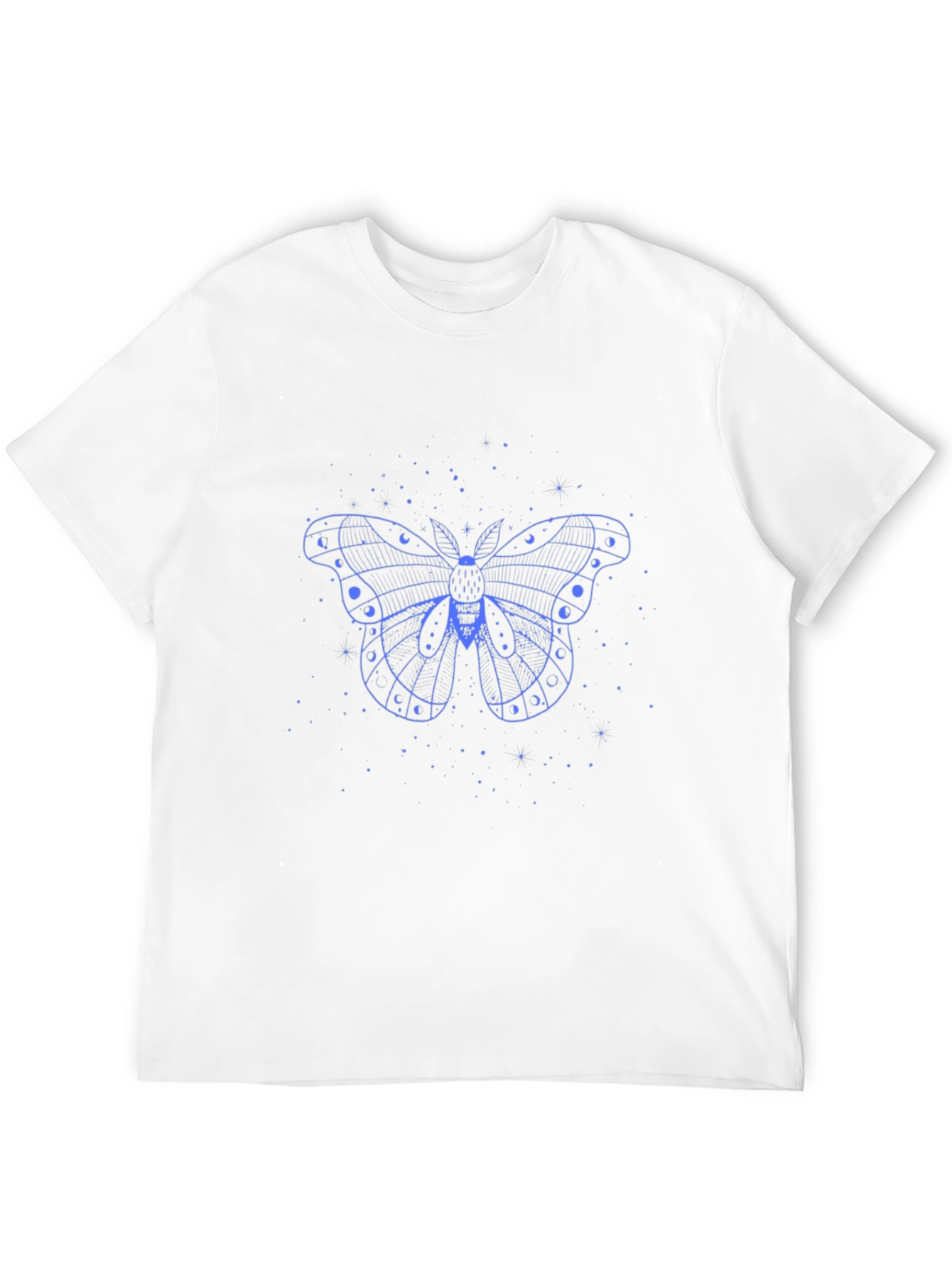 Moth Moon Phases Black T-Shirt