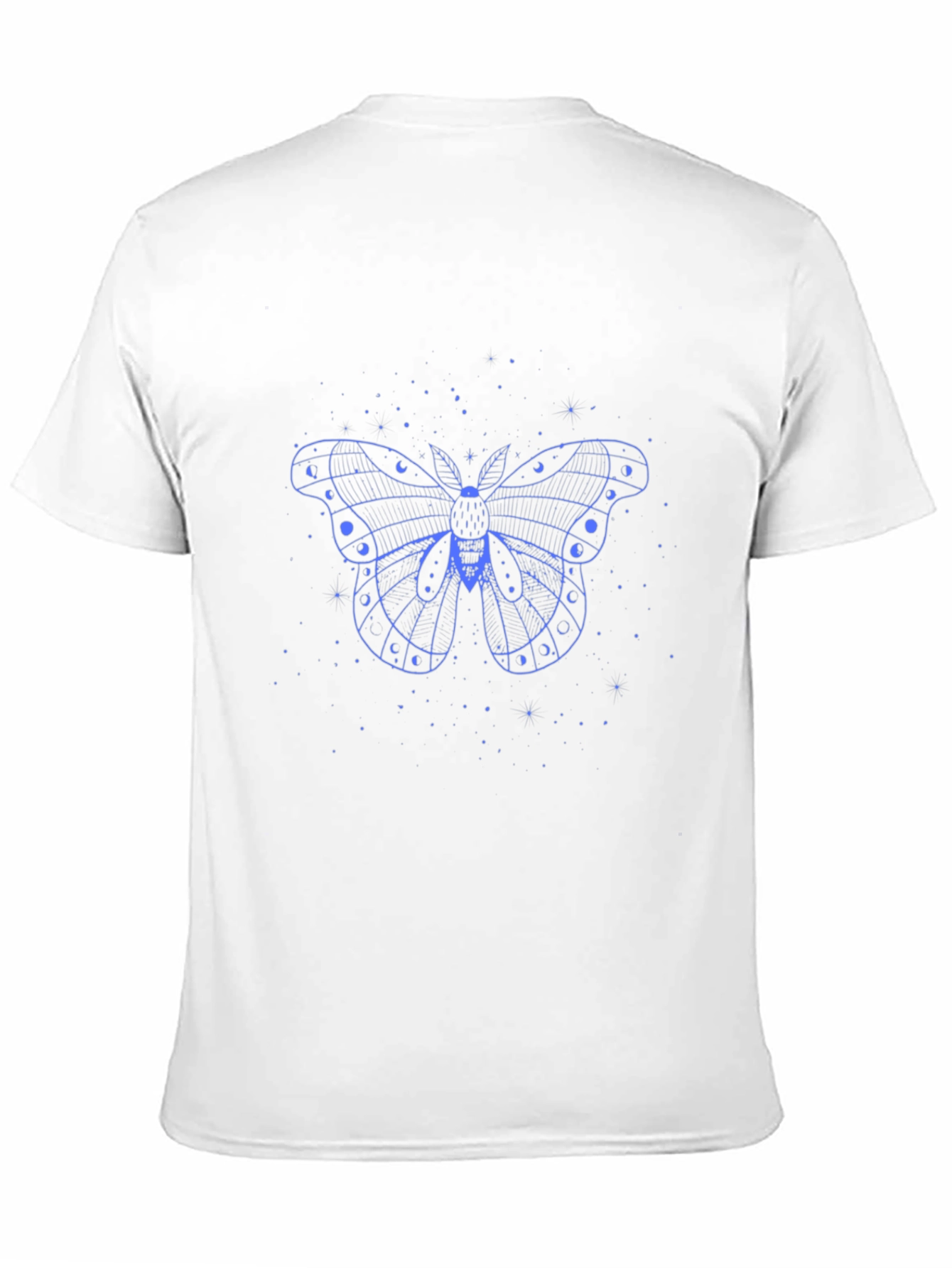 Moth Moon Phases Black T-Shirt
