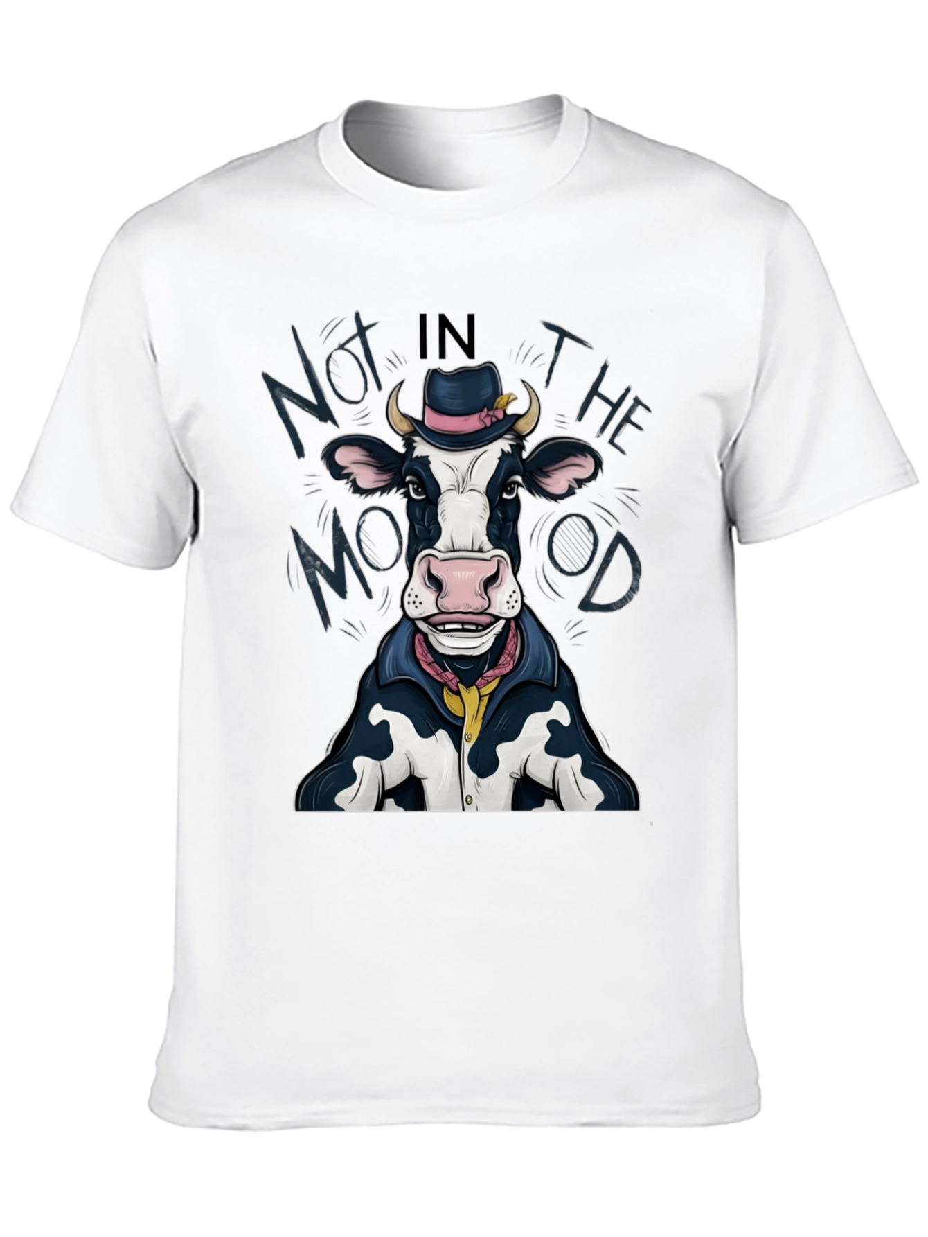 Funny Cow Graphic Tee - Not in the Mood