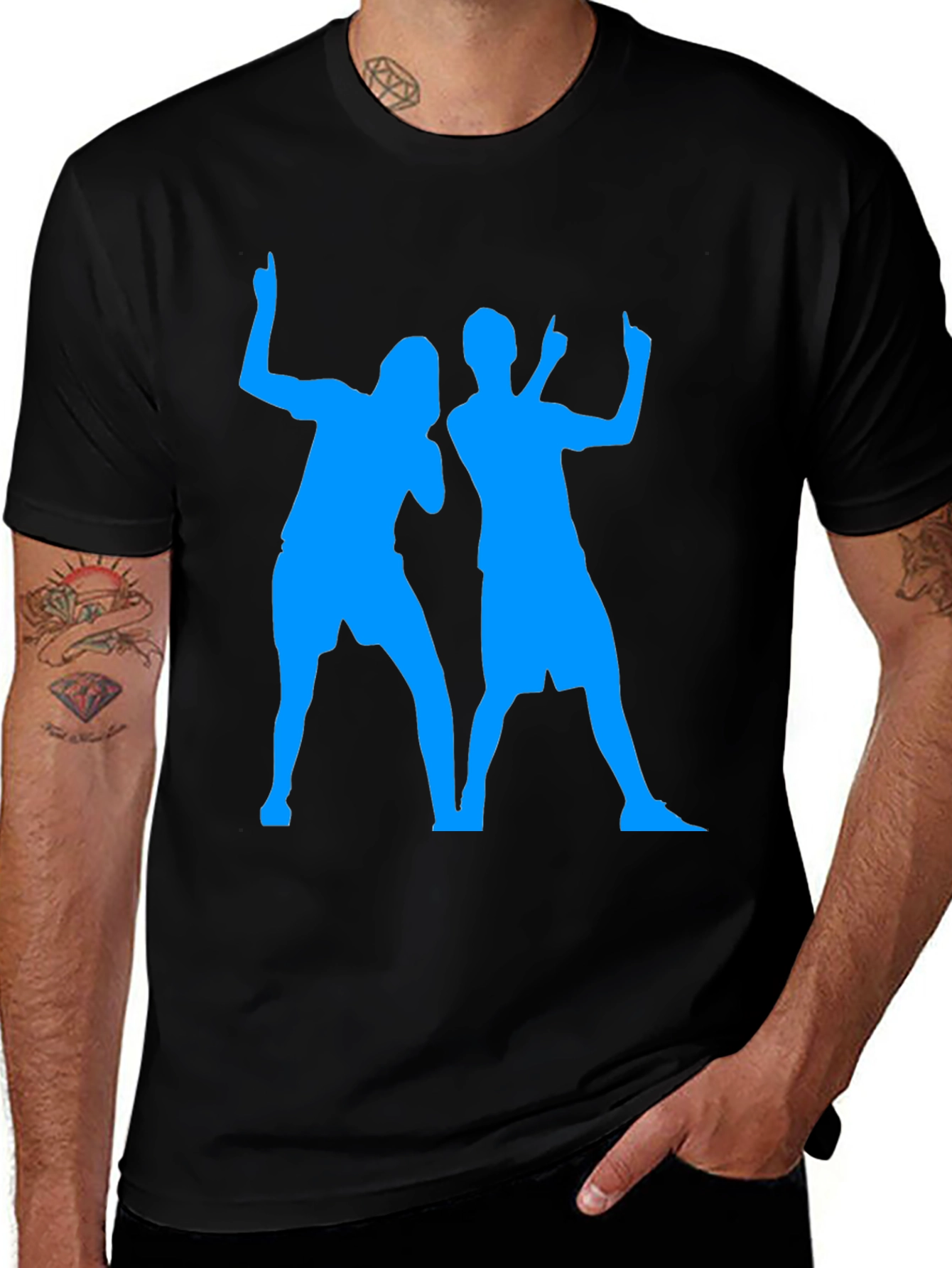 Cool Graphic Tee - Dancing Duo