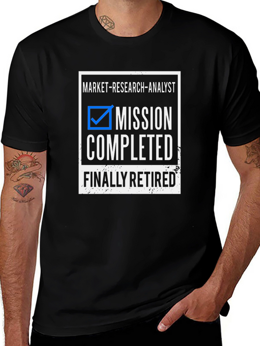Market Research Analyst Mission Completed Retired T-Shirt