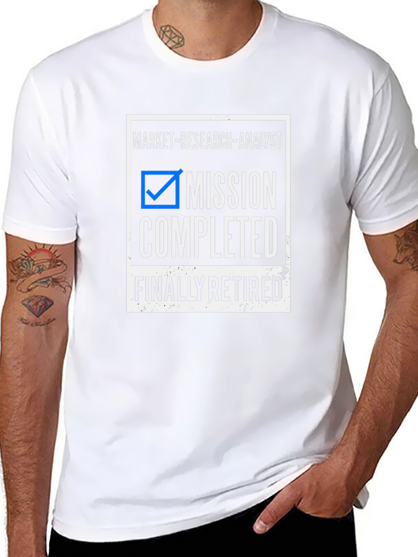 Market Research Analyst Mission Completed Retired T-Shirt