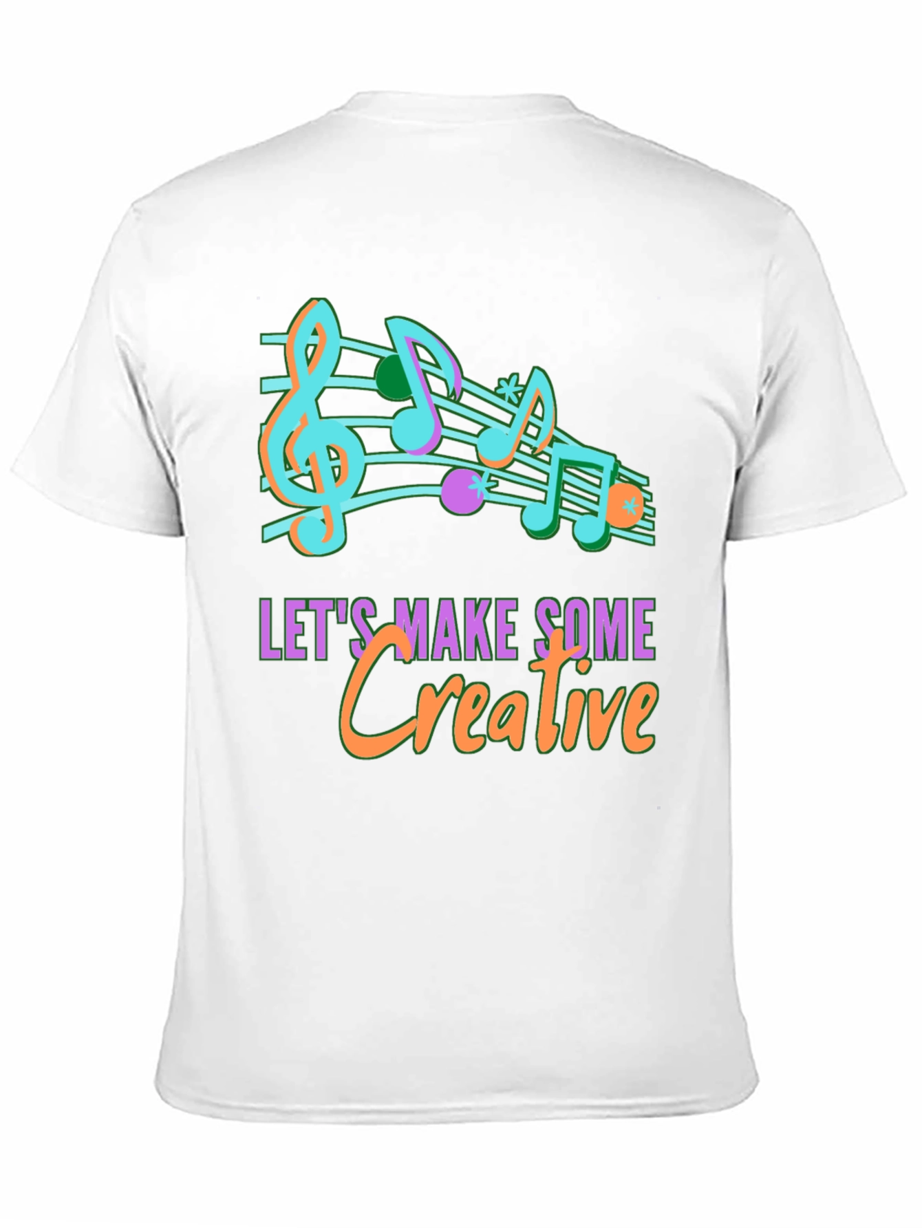 Creative Music Notes Graphic T-Shirt