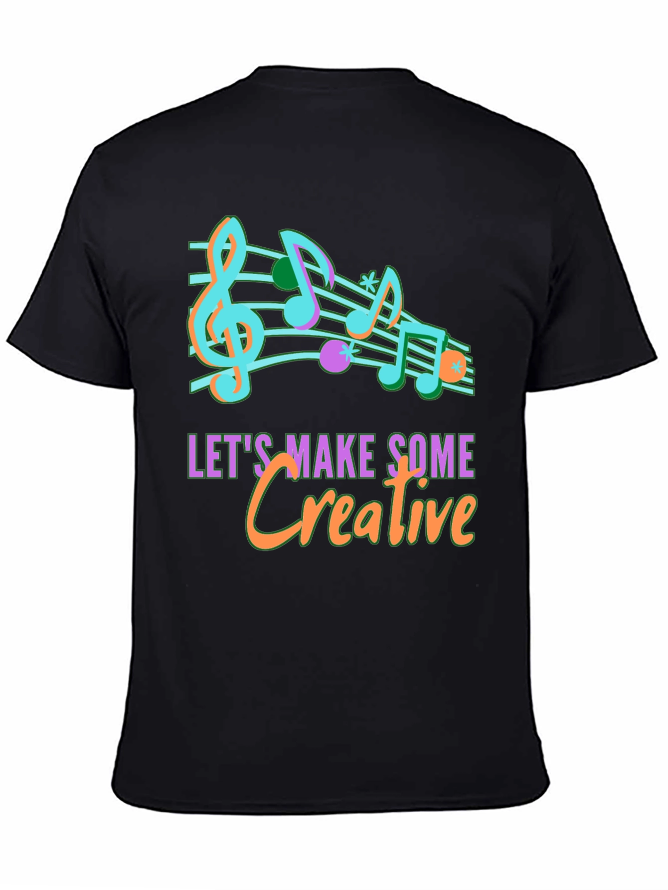 Creative Music Notes Graphic T-Shirt