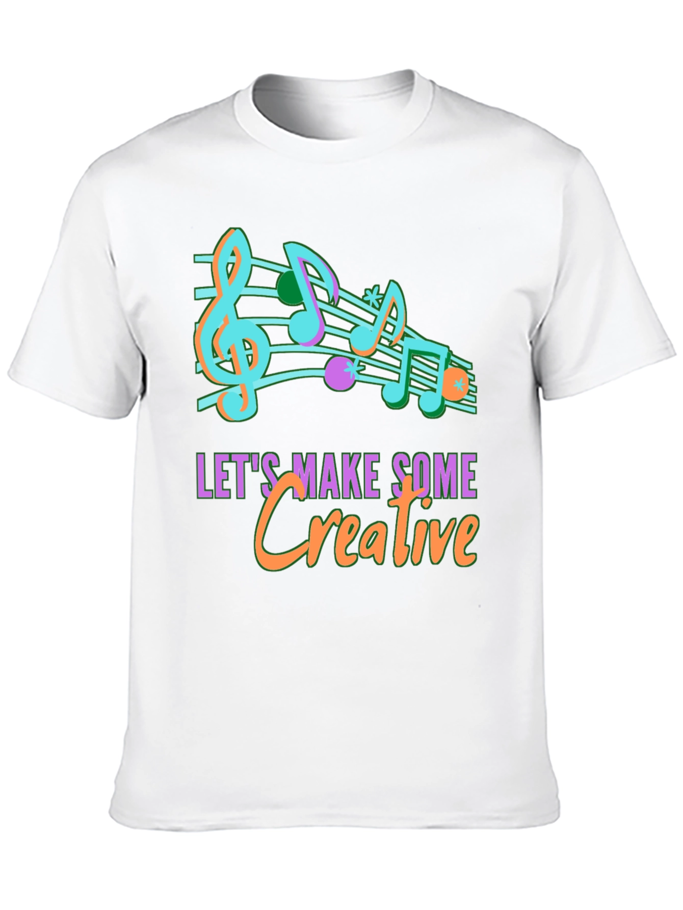 Creative Music Notes Graphic T-Shirt