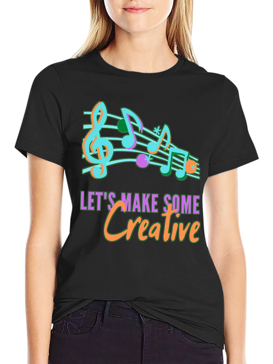 Creative Music Notes Graphic T-Shirt