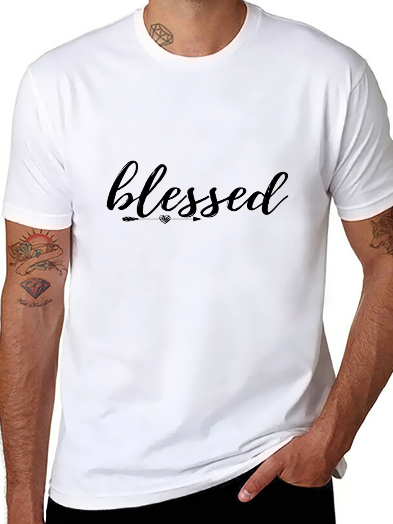 Blessed Arrow Graphic Black T-Shirt