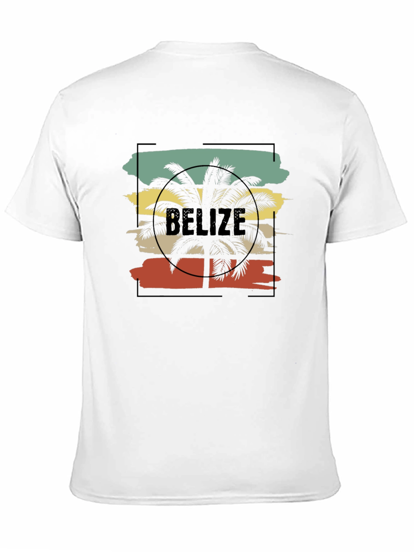 Belize Palm Graphic Tee - Retro Vacation Vibes