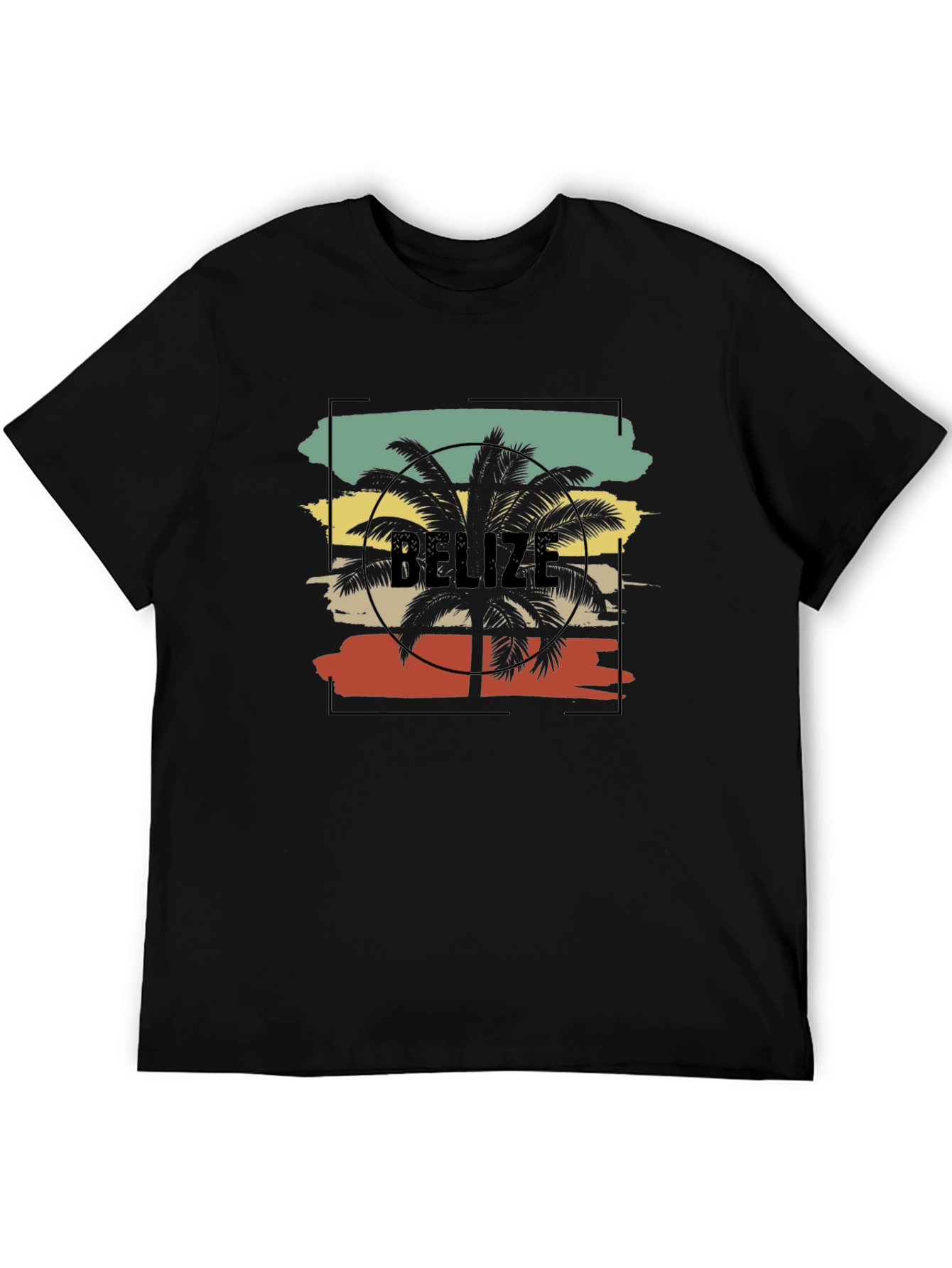 Belize Palm Graphic Tee - Retro Vacation Vibes
