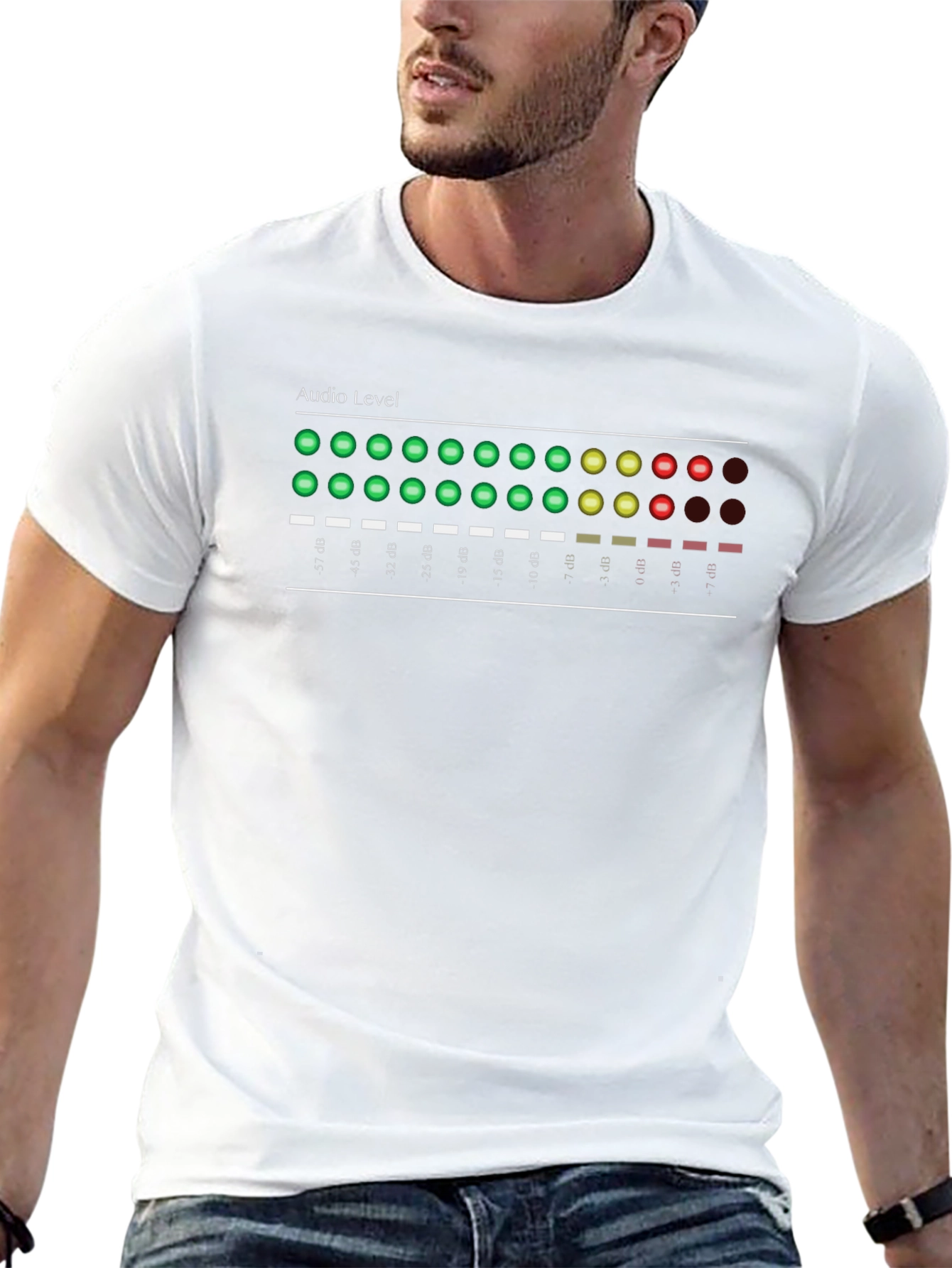 Audio Level Meter Graphic T-Shirt