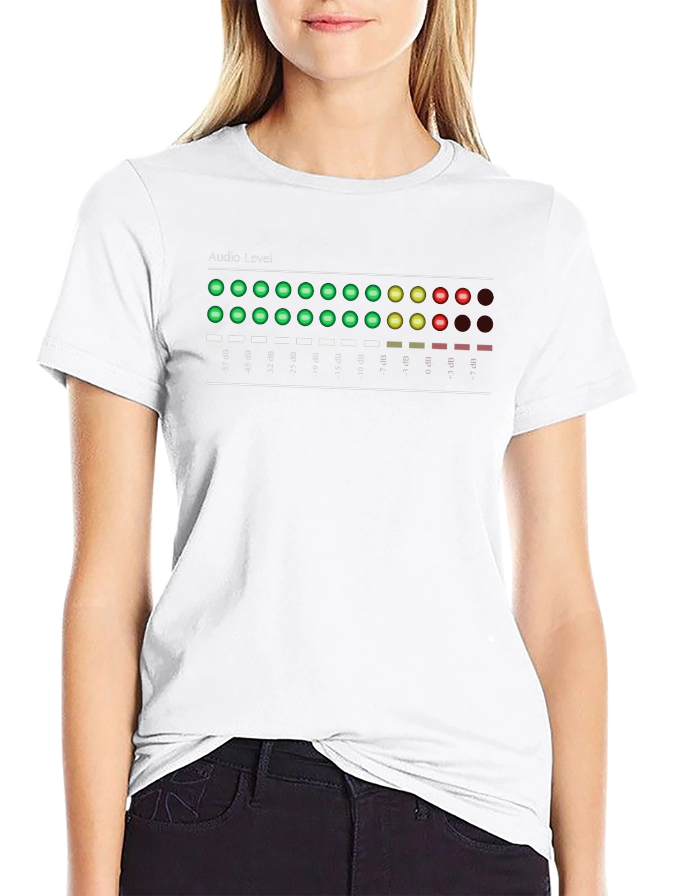 Audio Level Meter Graphic T-Shirt