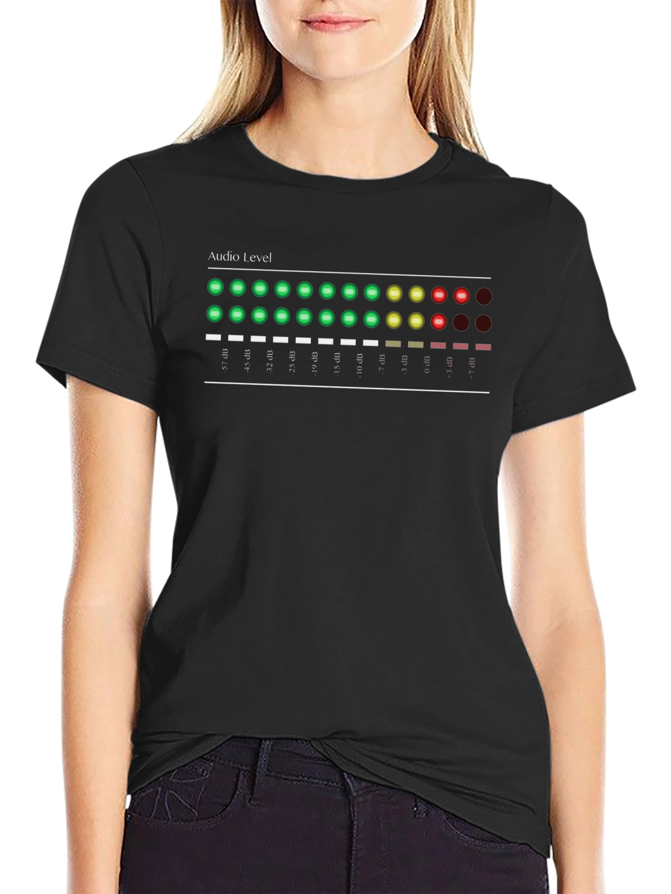 Audio Level Meter Graphic T-Shirt