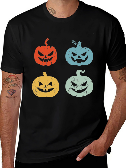 Retro Halloween Pumpkin T-Shirt