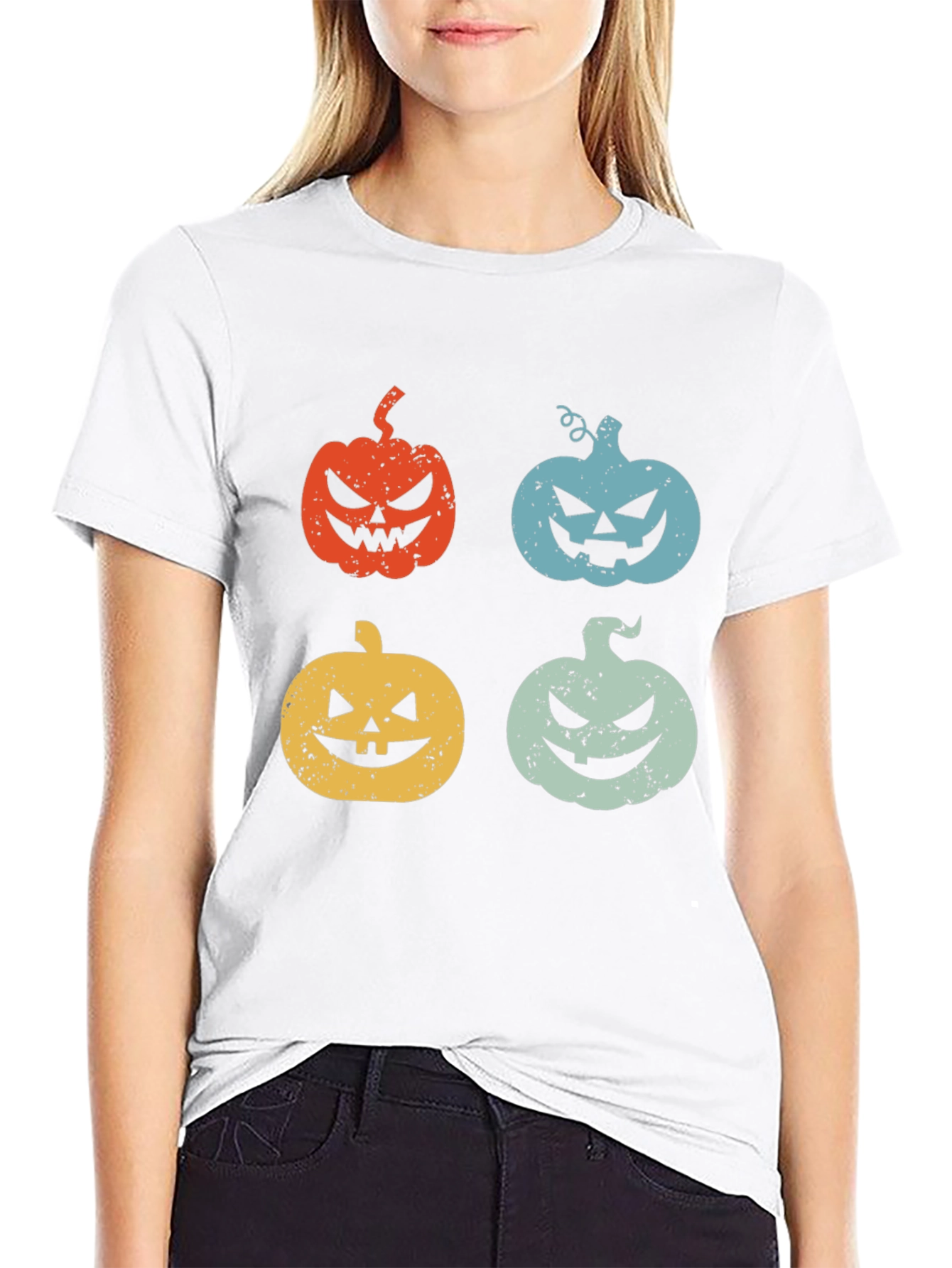 Retro Halloween Pumpkin T-Shirt