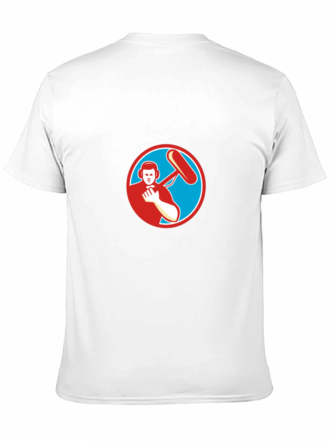 Black T-Shirt with Soundman Circle Graphic
