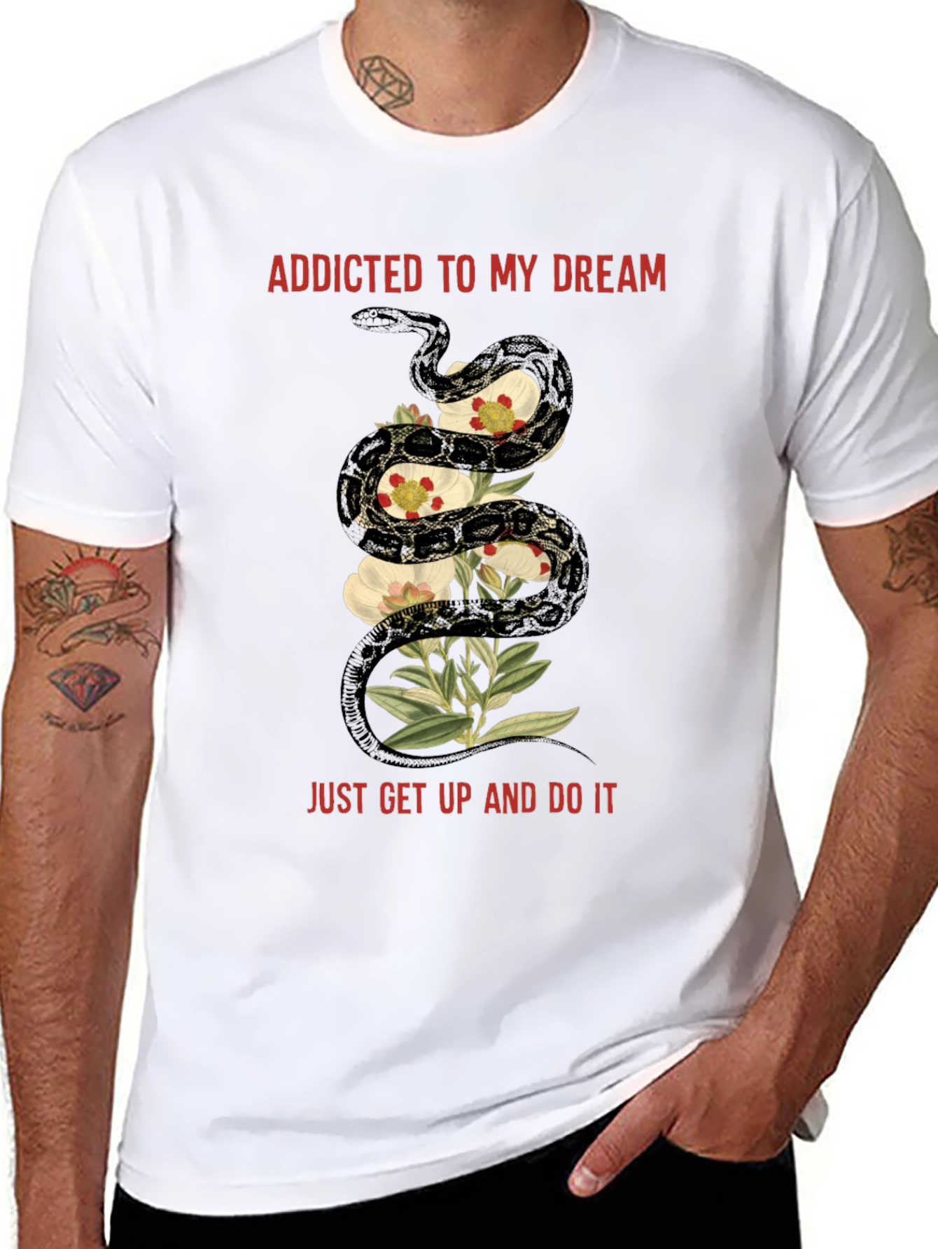 Addicted to My Dream Snake Graphic Tee
