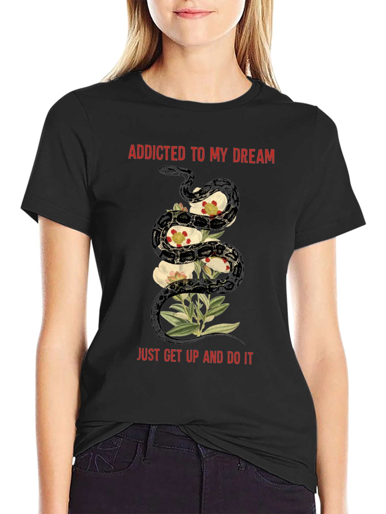 Addicted to My Dream Snake Graphic Tee