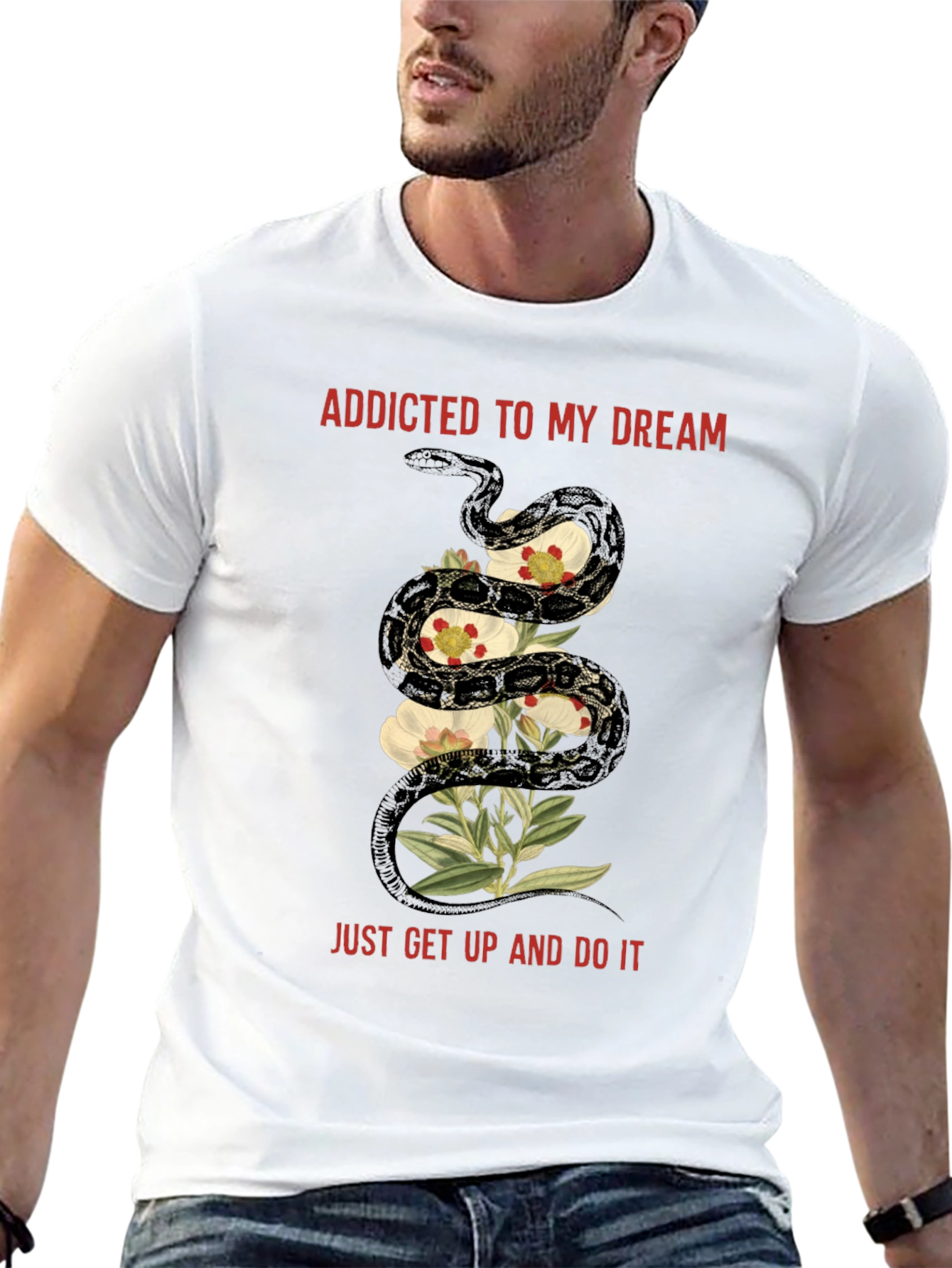 Addicted to My Dream Snake Graphic Tee