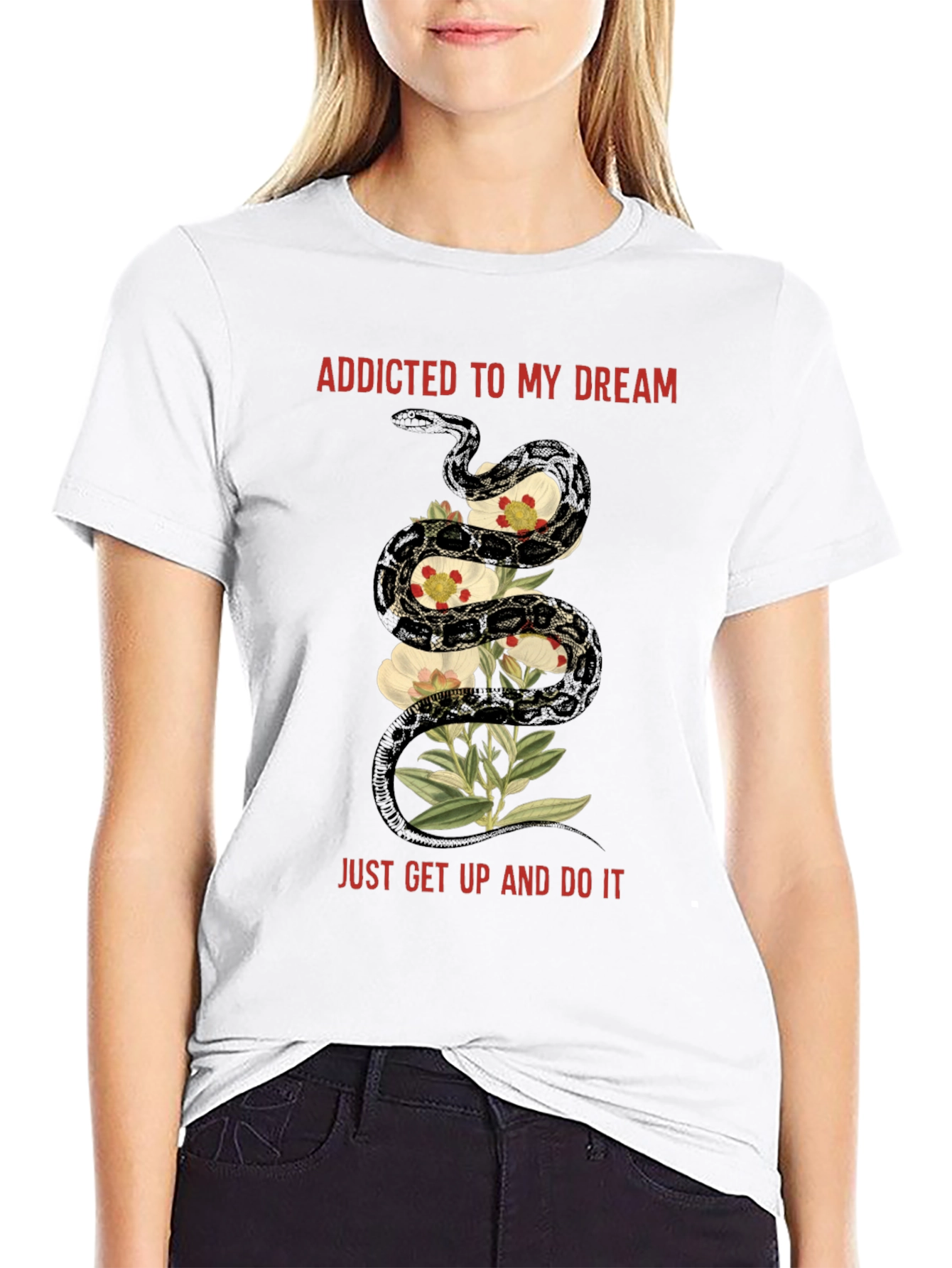 Addicted to My Dream Snake Graphic Tee