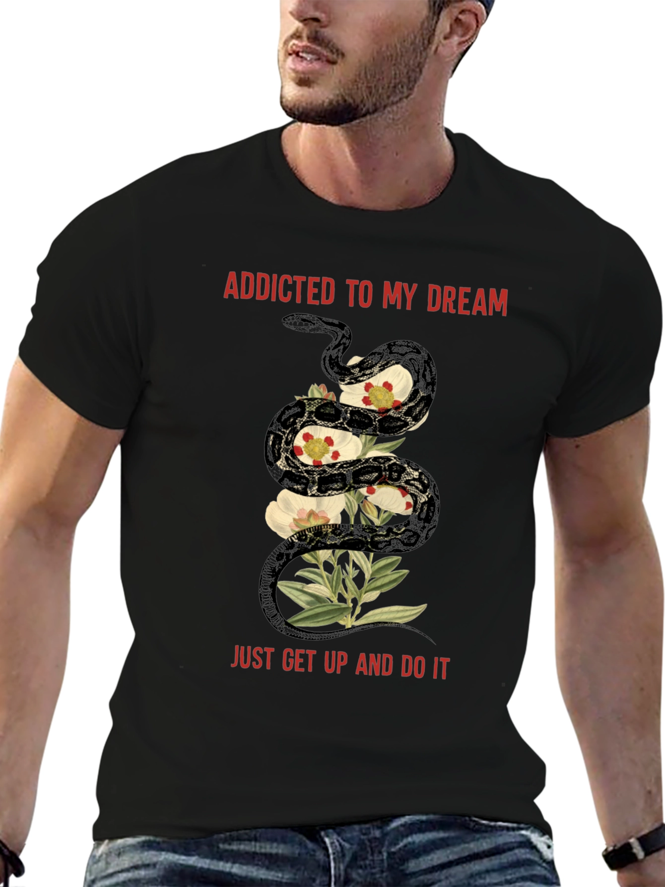 Addicted to My Dream Snake Graphic Tee