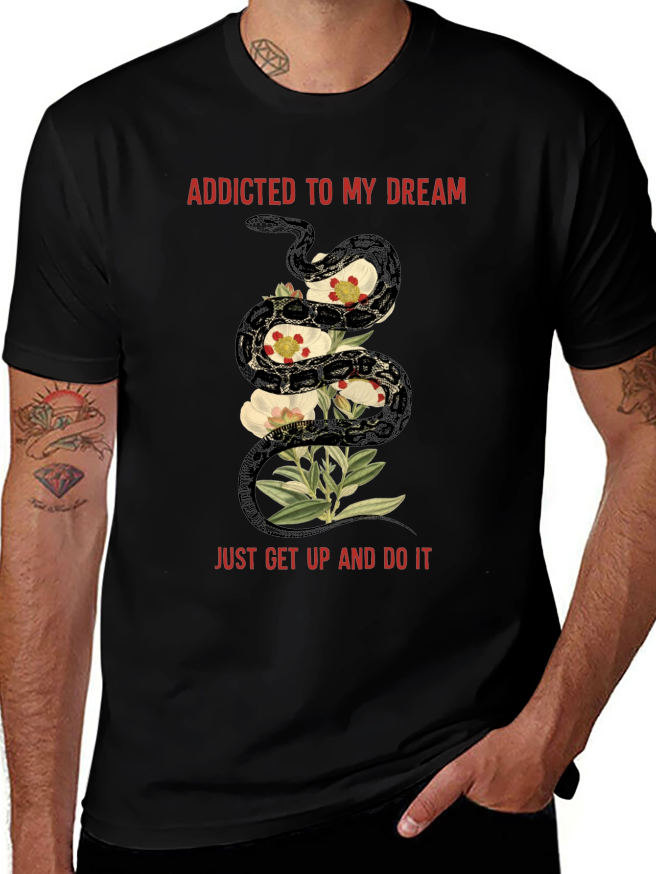 Addicted to My Dream Snake Graphic Tee