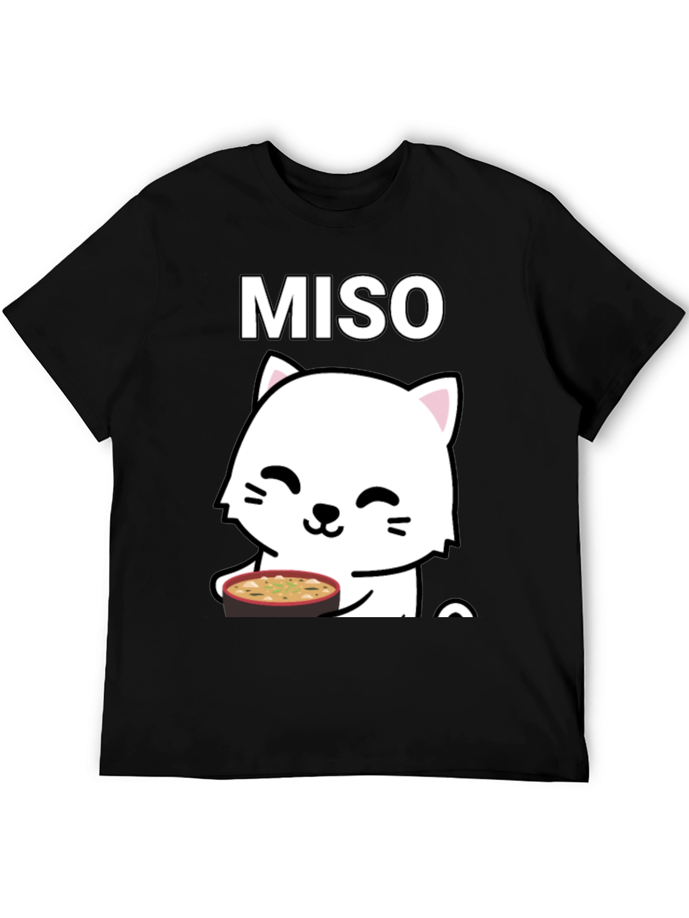 Miso Cat T-Shirt - Cute Kawaii Neko Design