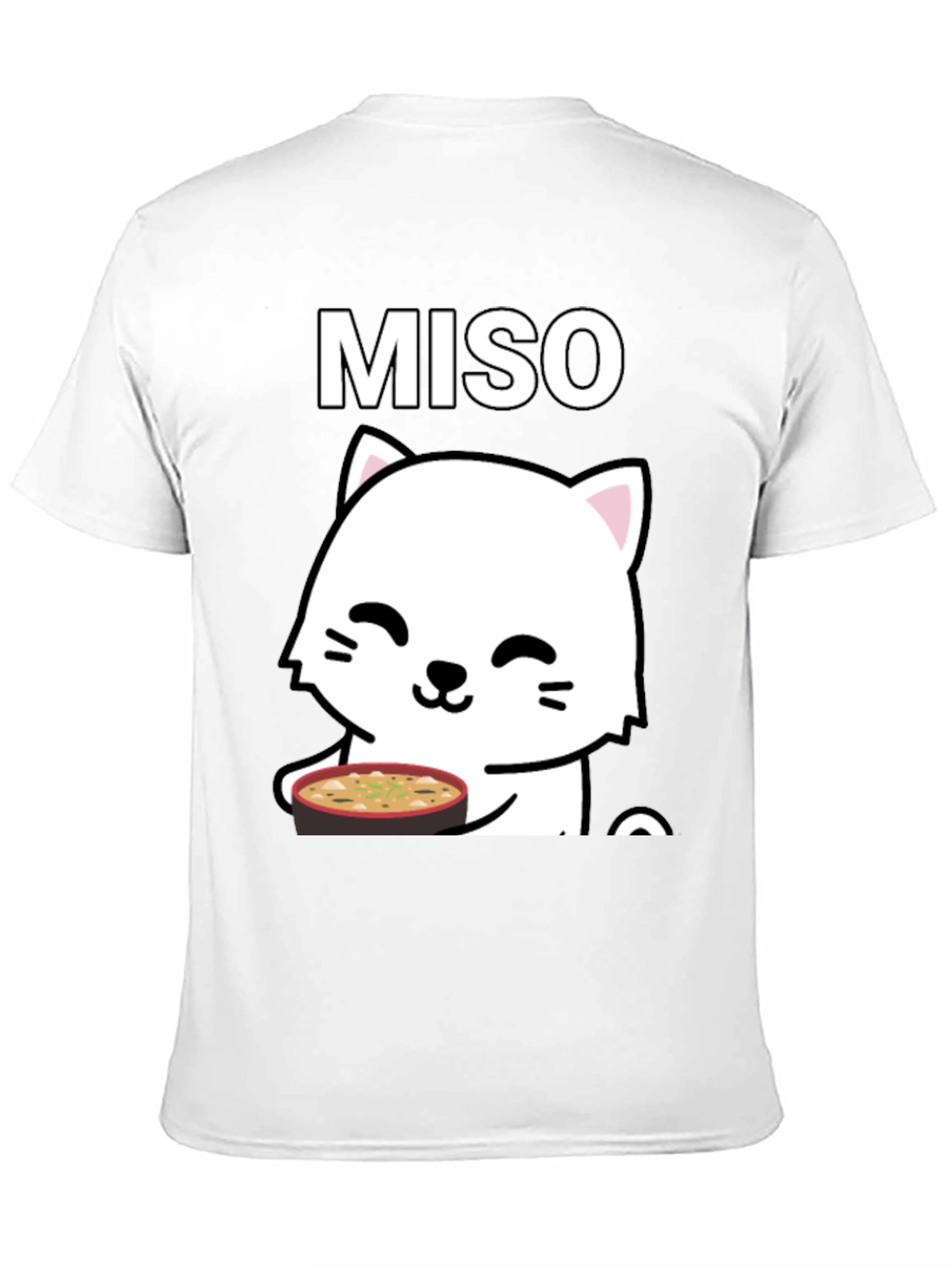 Miso Cat T-Shirt - Cute Kawaii Neko Design