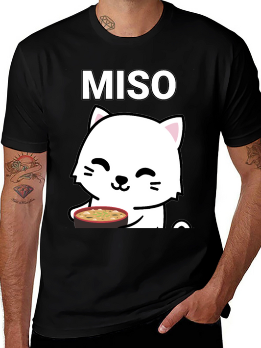 Miso Cat T-Shirt - Cute Kawaii Neko Design