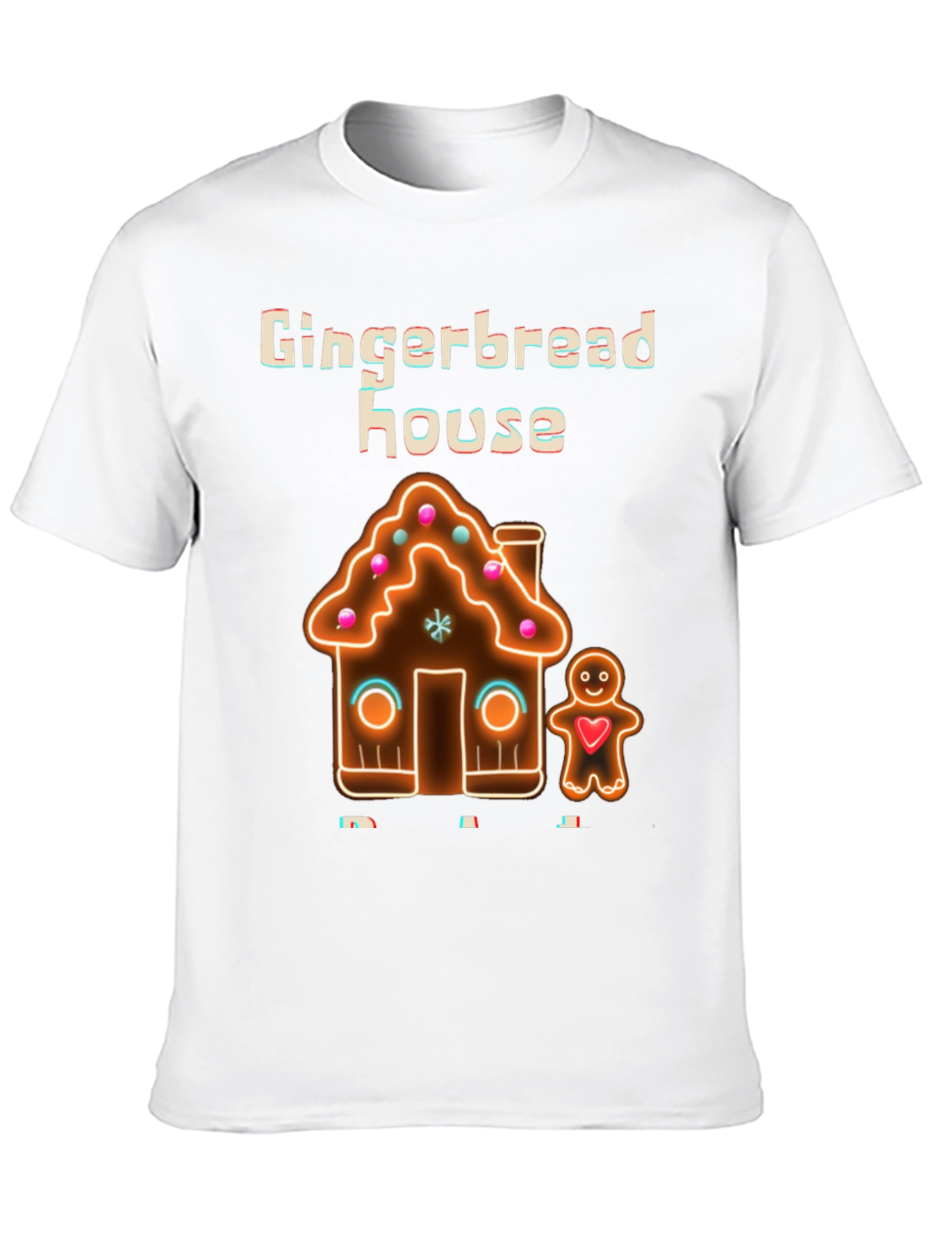 Gingerbread House Graphic Tee - Holiday Fun