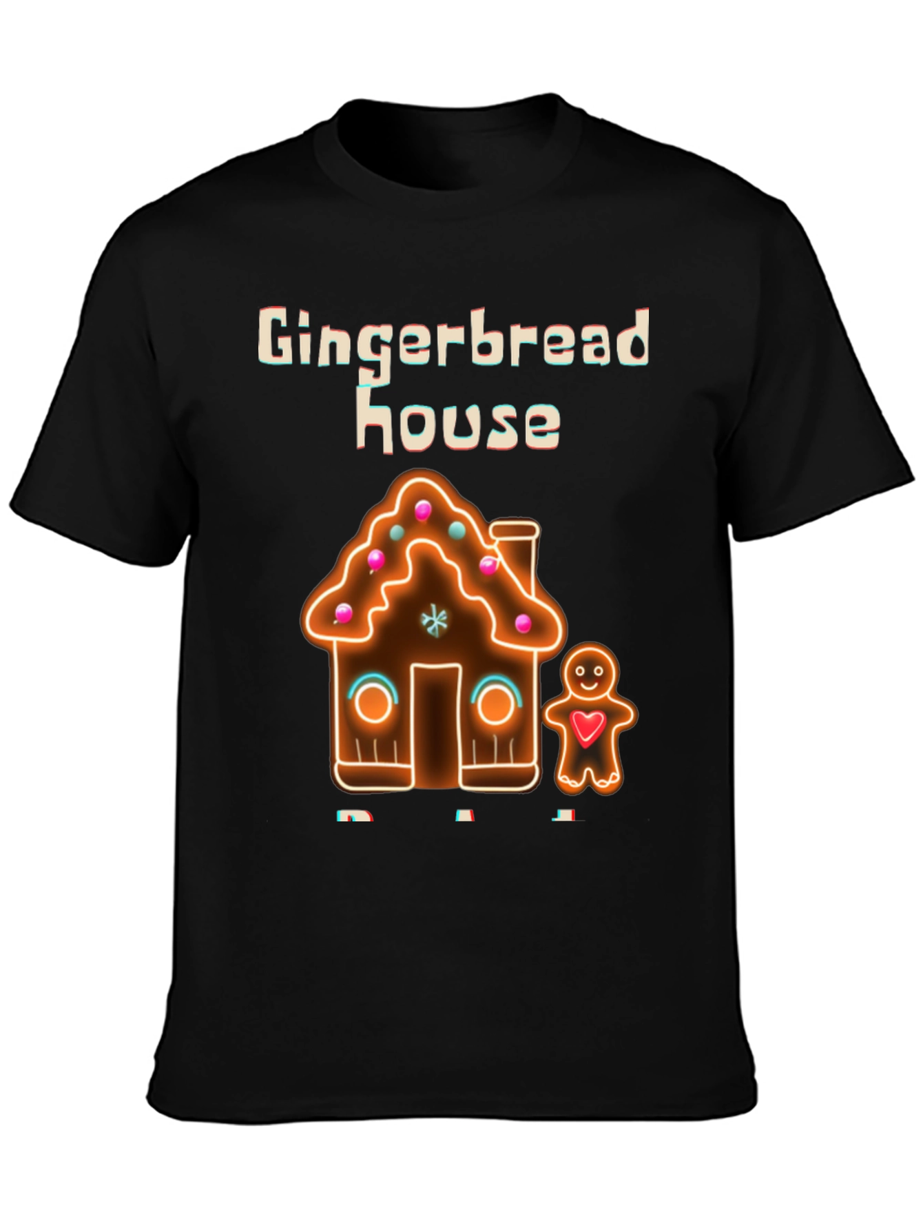 Gingerbread House Graphic Tee - Holiday Fun