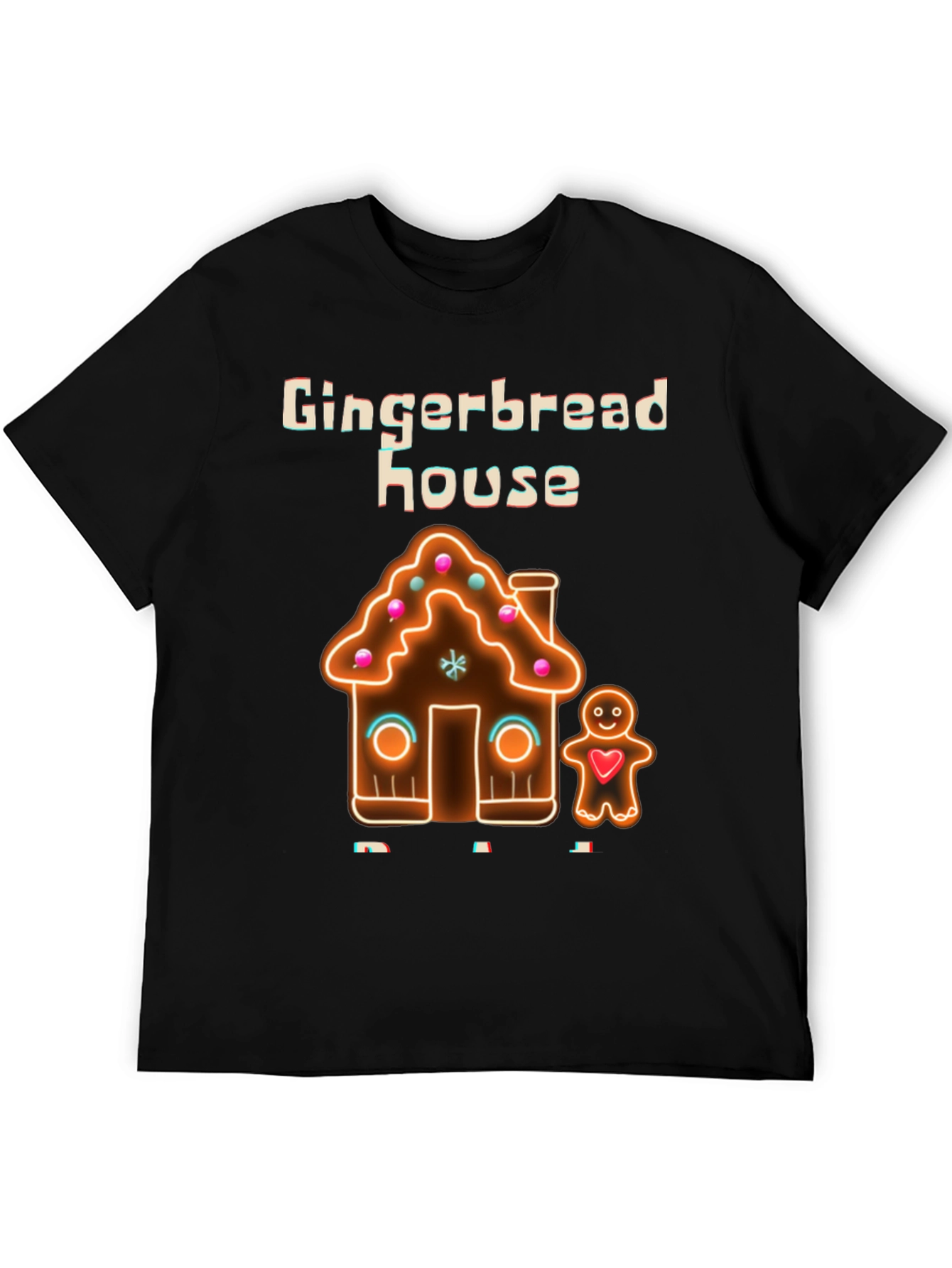 Gingerbread House Graphic Tee - Holiday Fun