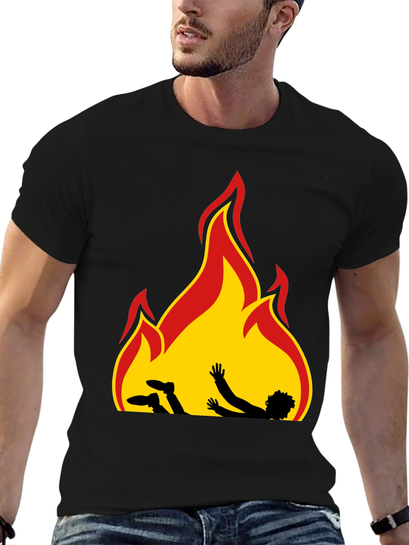 Burning Man T-Shirt Graphic Tee Novelty