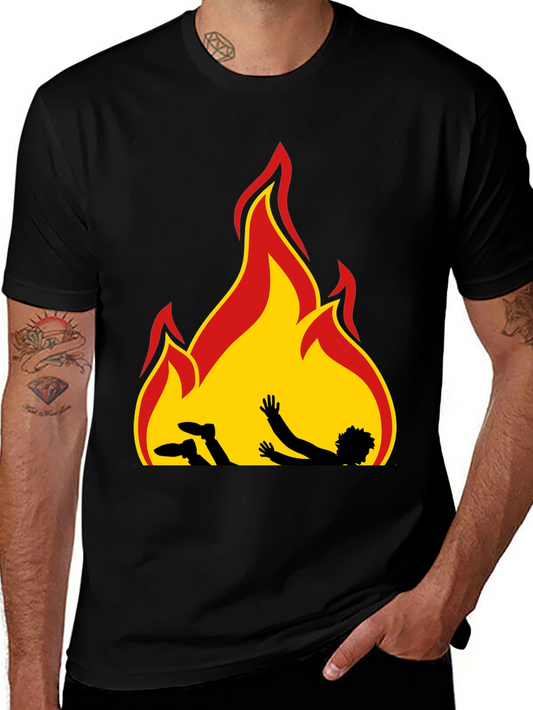 Burning Man T-Shirt Graphic Tee Novelty