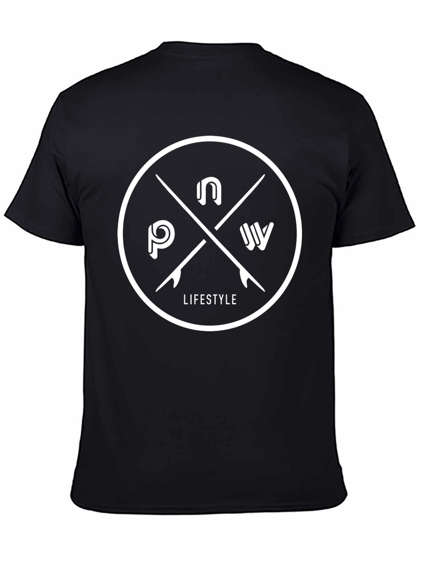 Black Graphic Tee - PNW Lifestyle Design