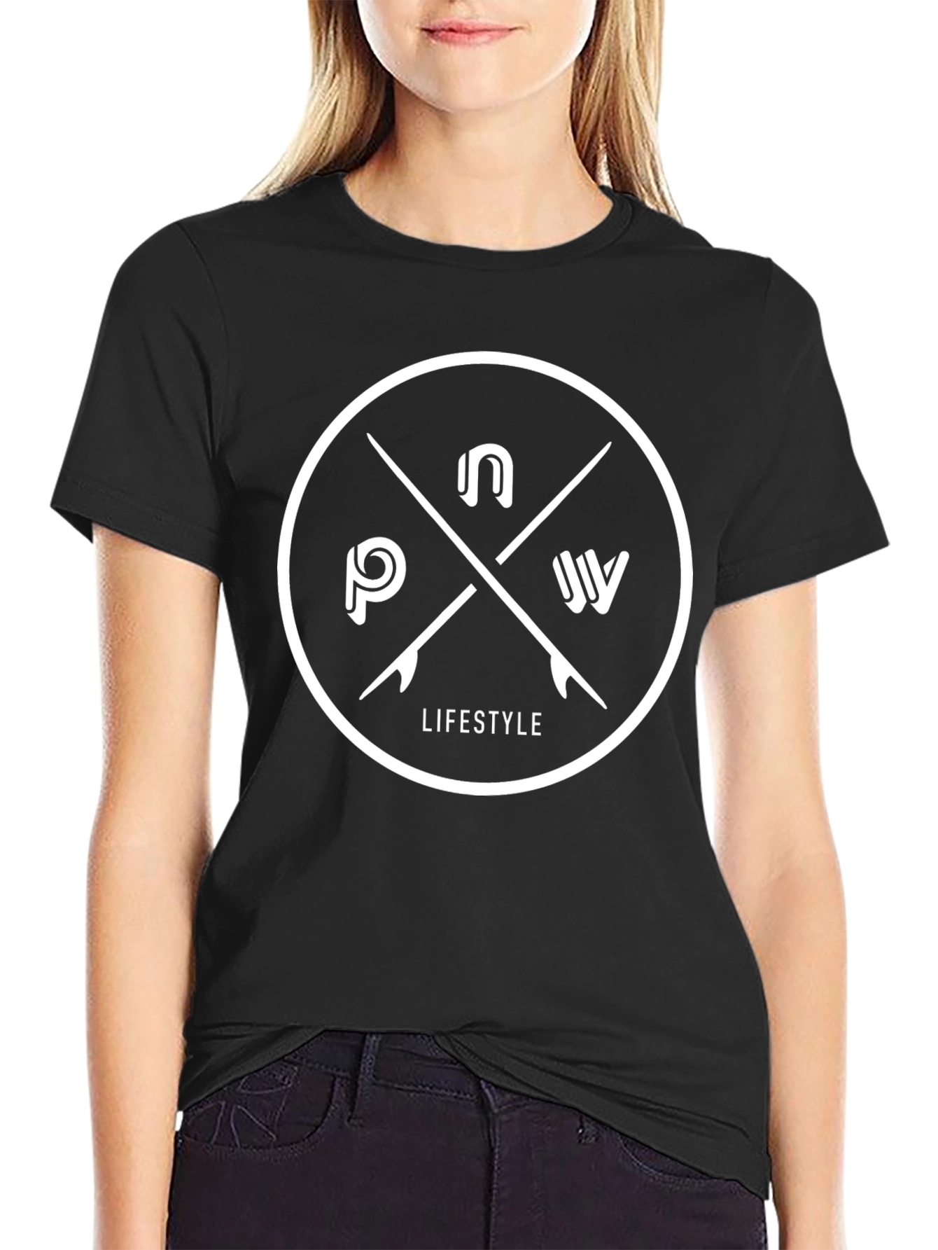 Black Graphic Tee - PNW Lifestyle Design