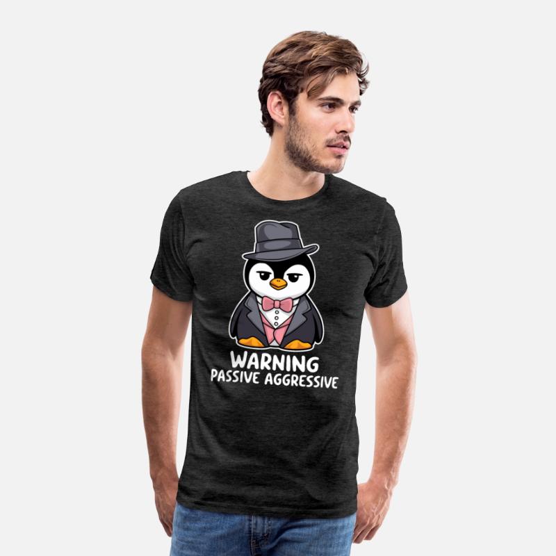 Warning Passive Aggressive Penguin in Tuxedo