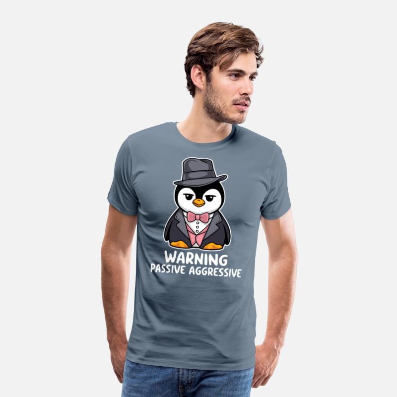 Warning Passive Aggressive Penguin in Tuxedo