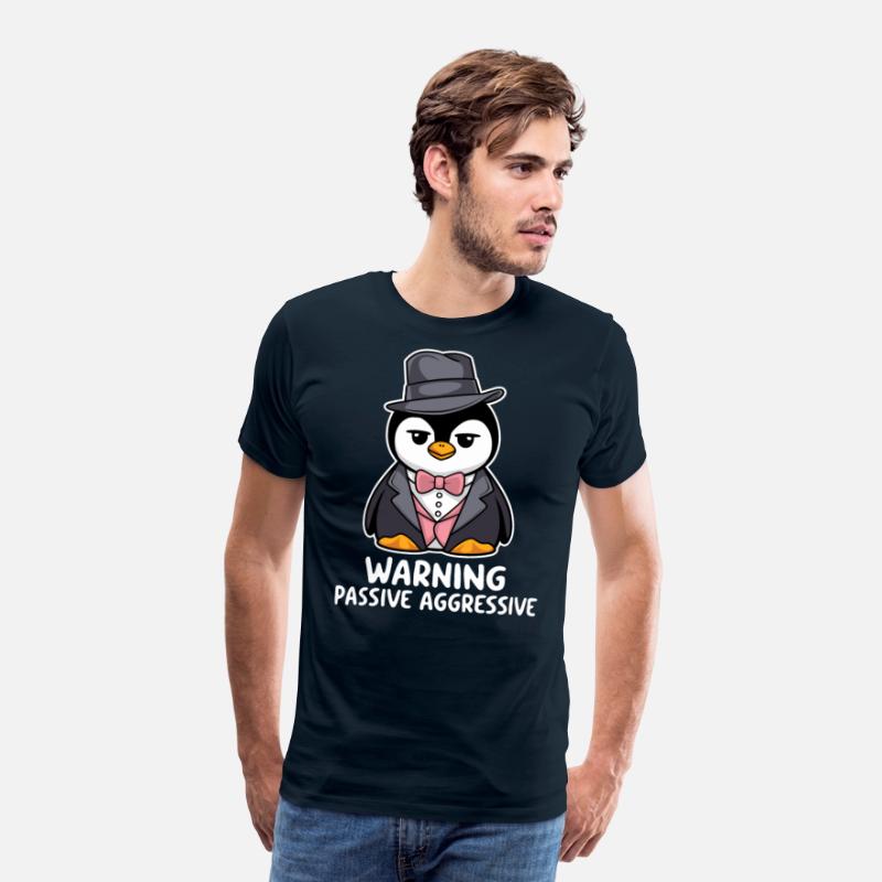 Warning Passive Aggressive Penguin in Tuxedo
