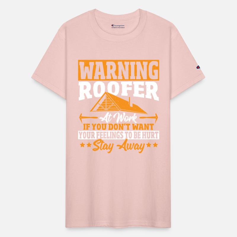 Warning Roofer At Work Roofing Roof Craftsman