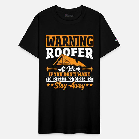 Warning Roofer At Work Roofing Roof Craftsman