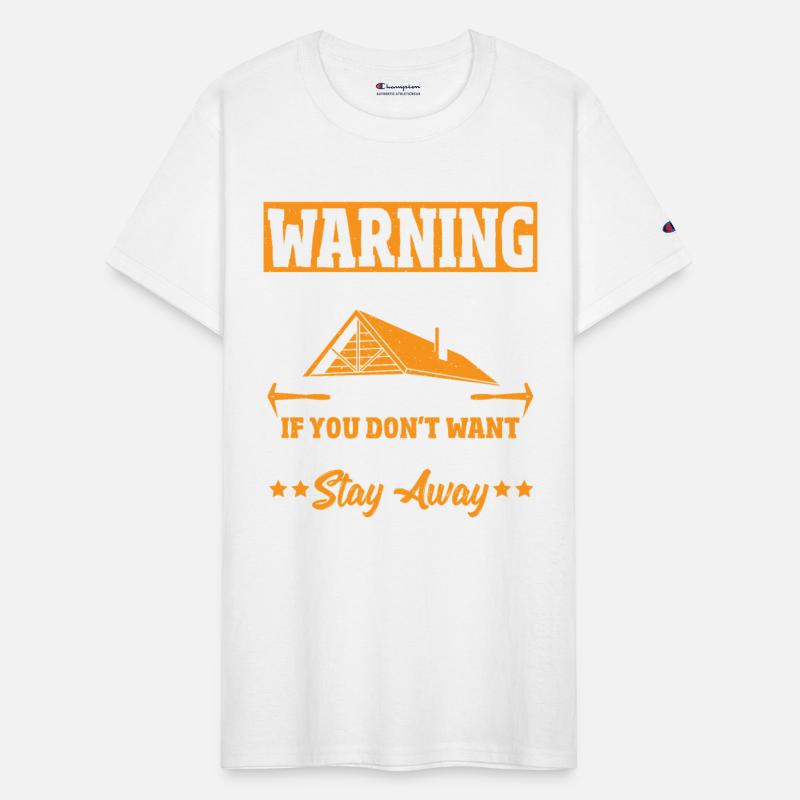 Warning Roofer At Work Roofing Roof Craftsman