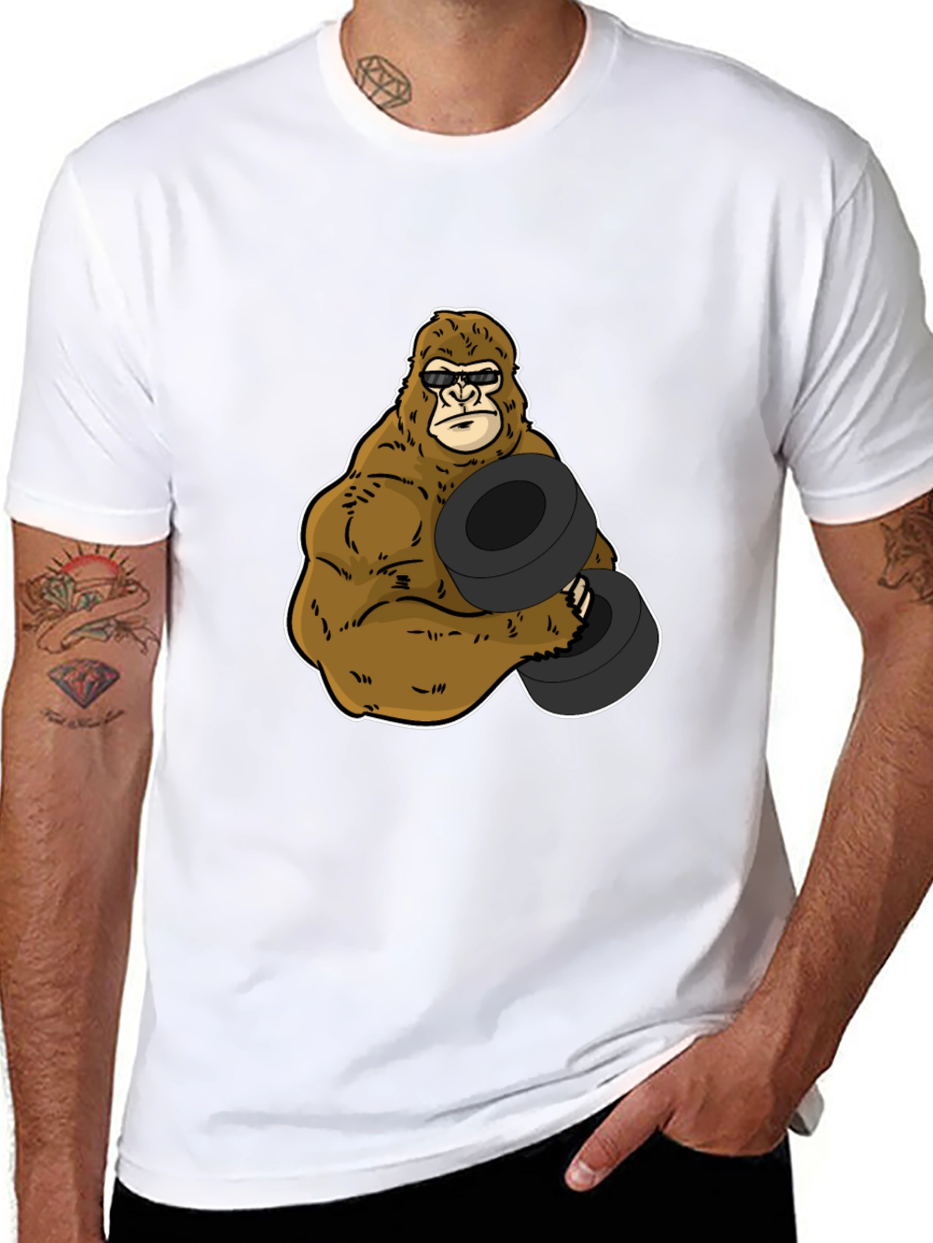 Gorilla Workout T-Shirt - Funny Gym Tee