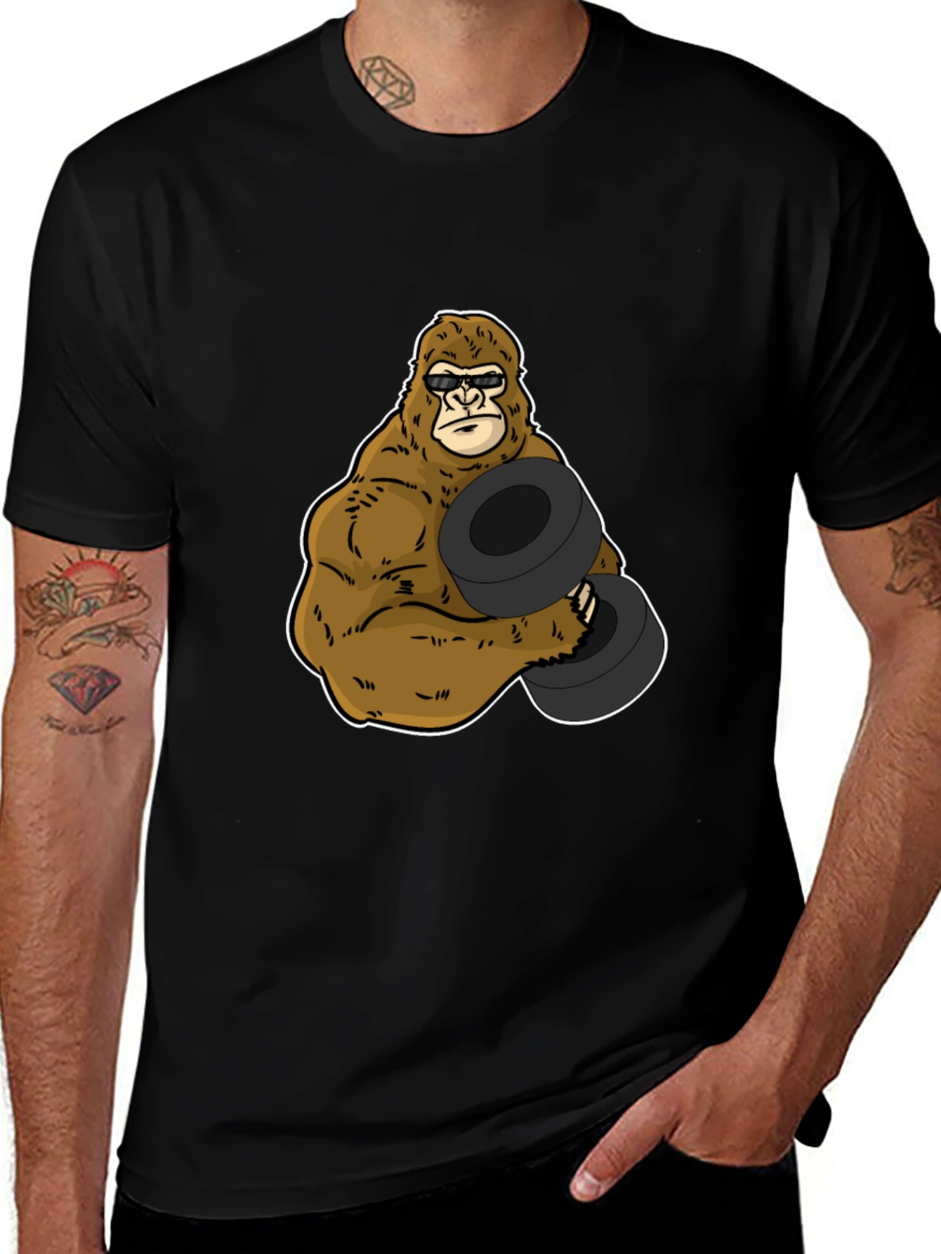 Gorilla Workout T-Shirt - Funny Gym Tee