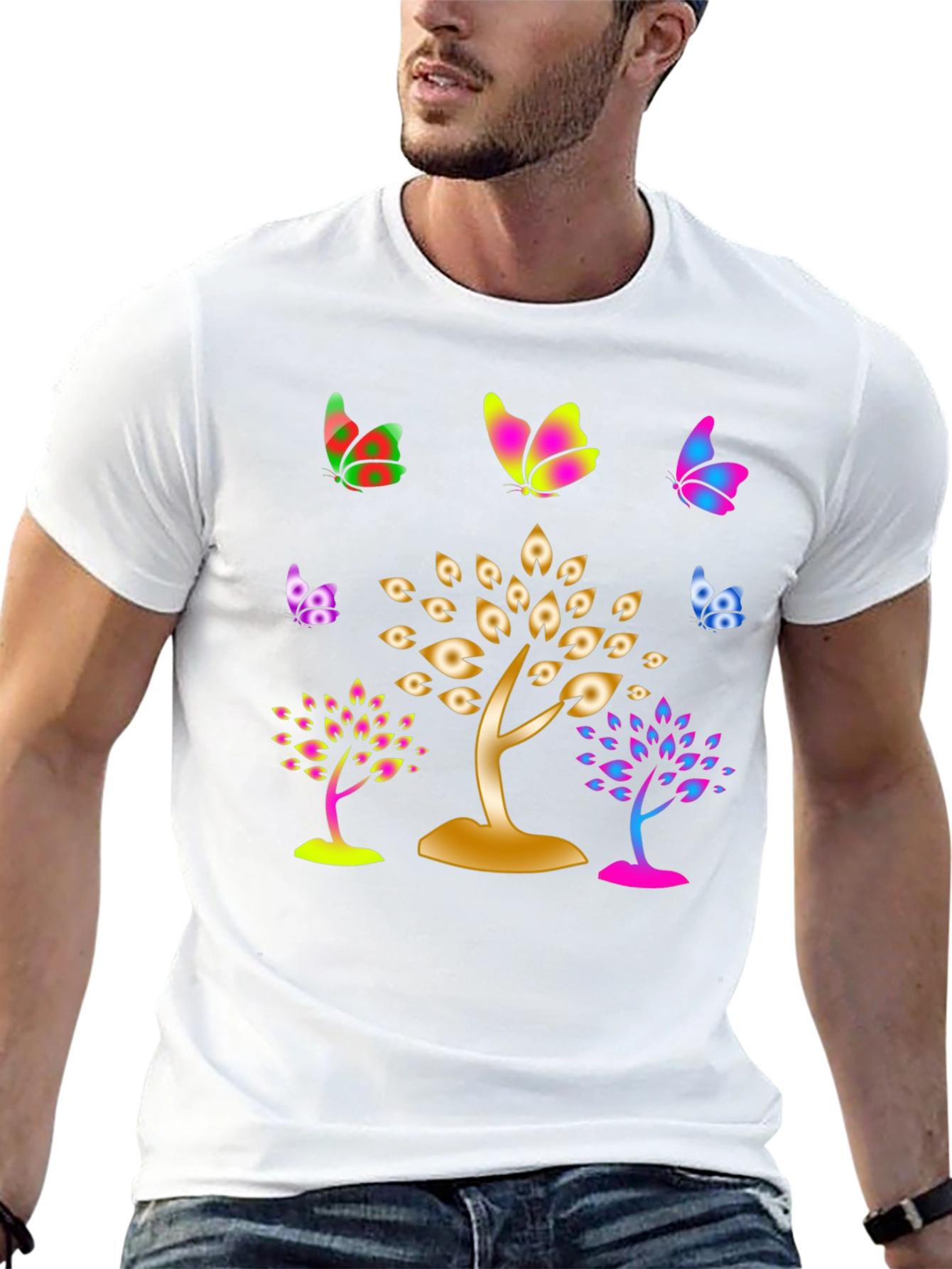 Butterfly & Tree Graphic Tee