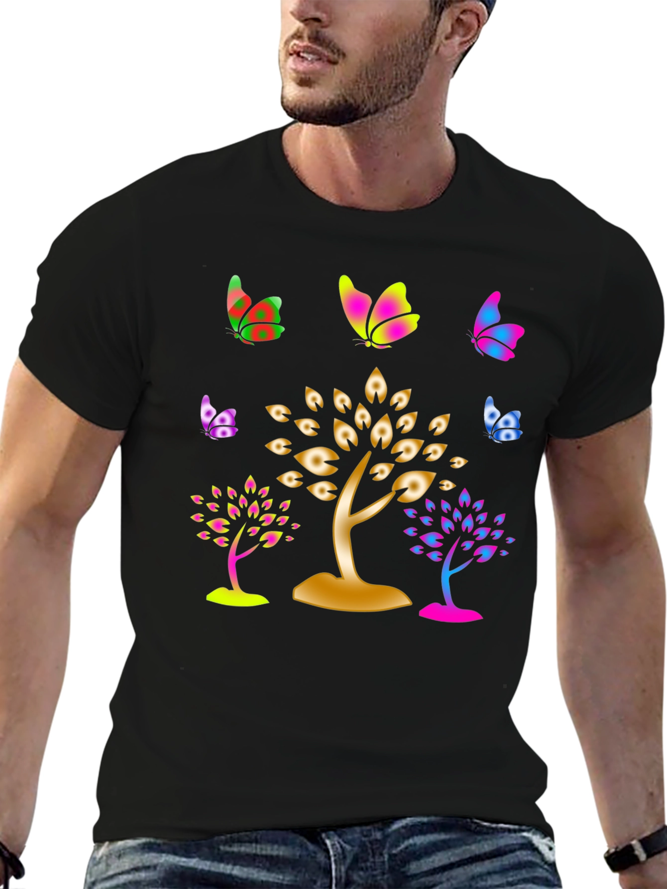Butterfly & Tree Graphic Tee