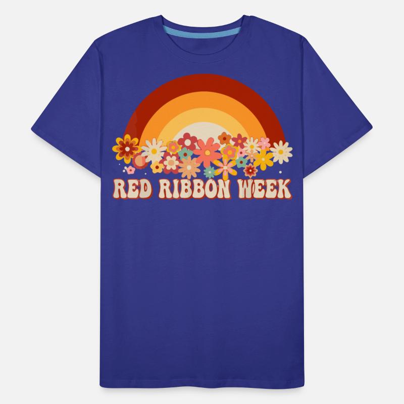 We Wear Red For Red Ribbon Week Awareness Rainbow