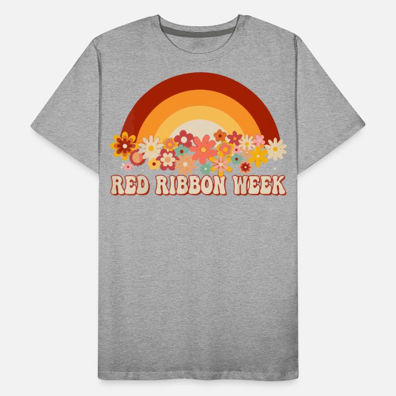 We Wear Red For Red Ribbon Week Awareness Rainbow